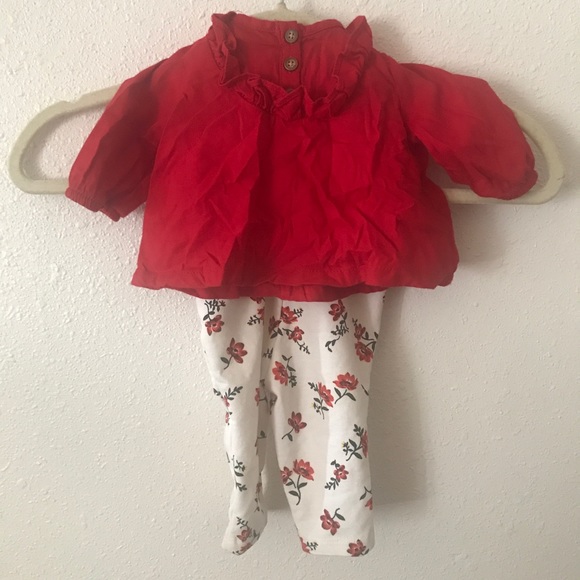 Perfect holiday red Tunic two piece set - Picture 2 of 4